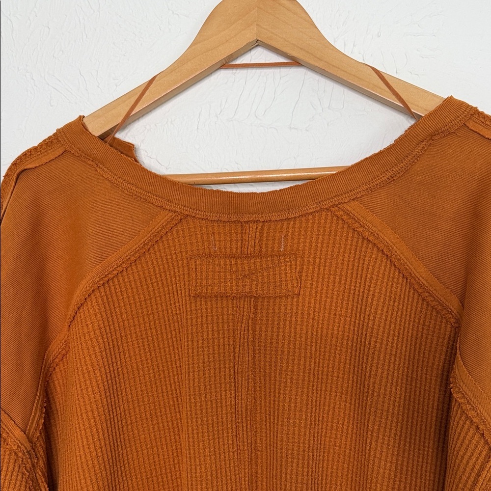We The Free Free People Thermal Knit Shirt In Autumn Wildflower size small - Picture 7 of 14